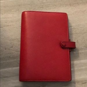 Filofax red planner